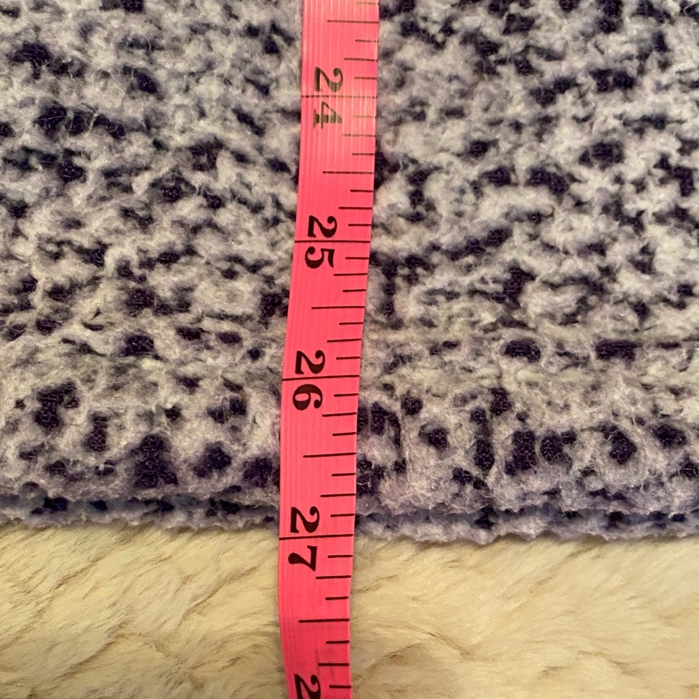 🌸 Cozy Lavender Zip-Up Sherpa Sweater with Pockets - Picture 7 of 9